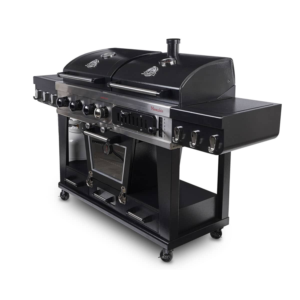 Pit Boss Memphis Ultimate Combo Gas and Charcoal Grill With Regulator And Cover