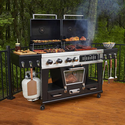 Pit Boss Memphis Ultimate Combo Gas and Charcoal Grill With Regulator And Cover