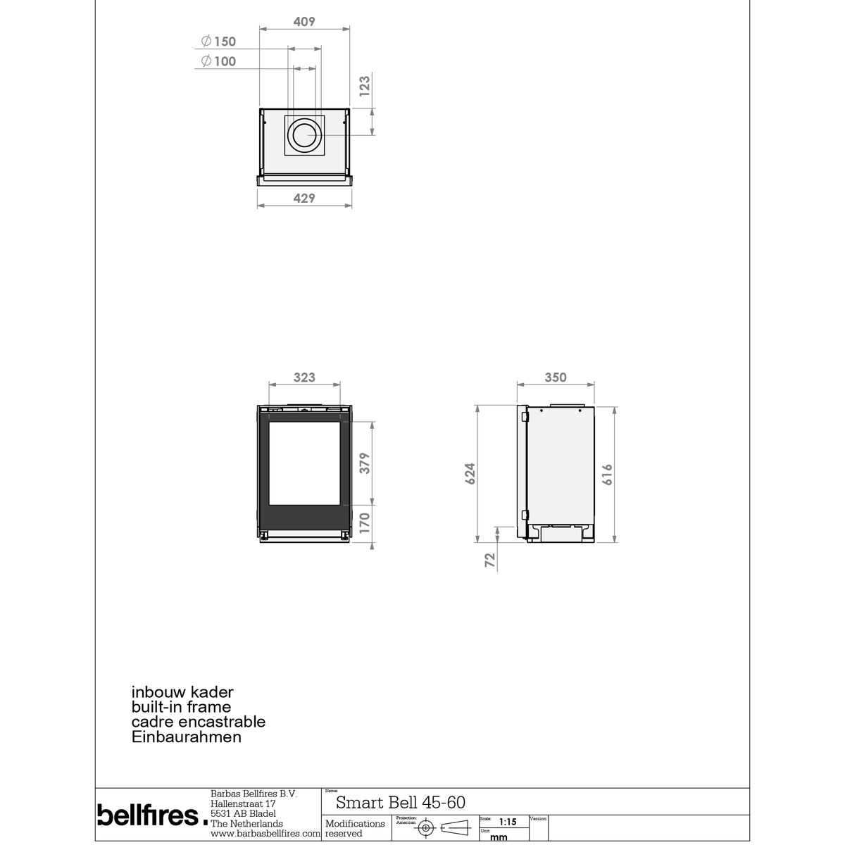 Barbas Smart 45-60 Gas Fire - Balanced Flue