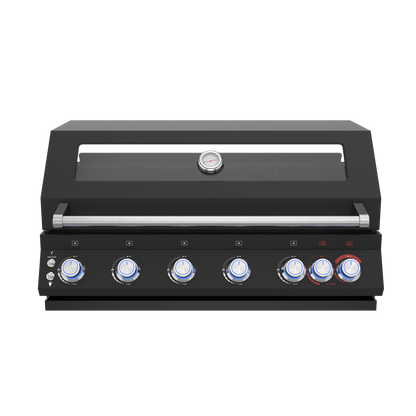 Boss Grill 6 Burner Built-In Gas BBQ - Black