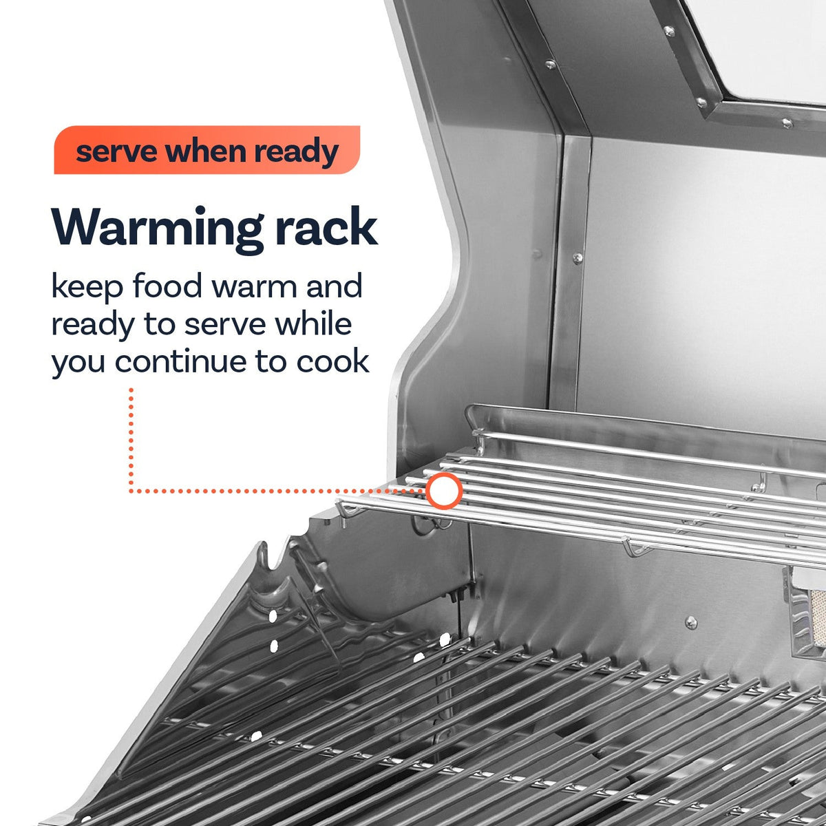 Boss Grill 6 Burner Built-In Gas BBQ - Stainless Steel