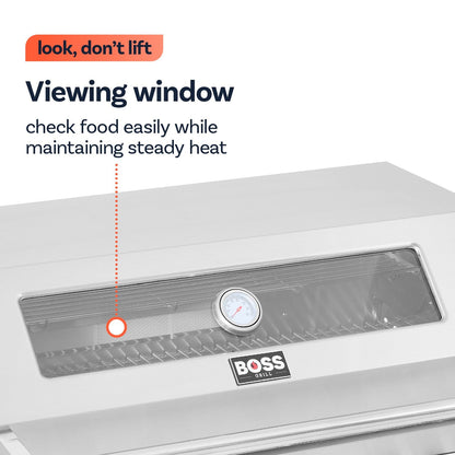 Boss Grill 6 Burner Built-In Gas BBQ - Stainless Steel