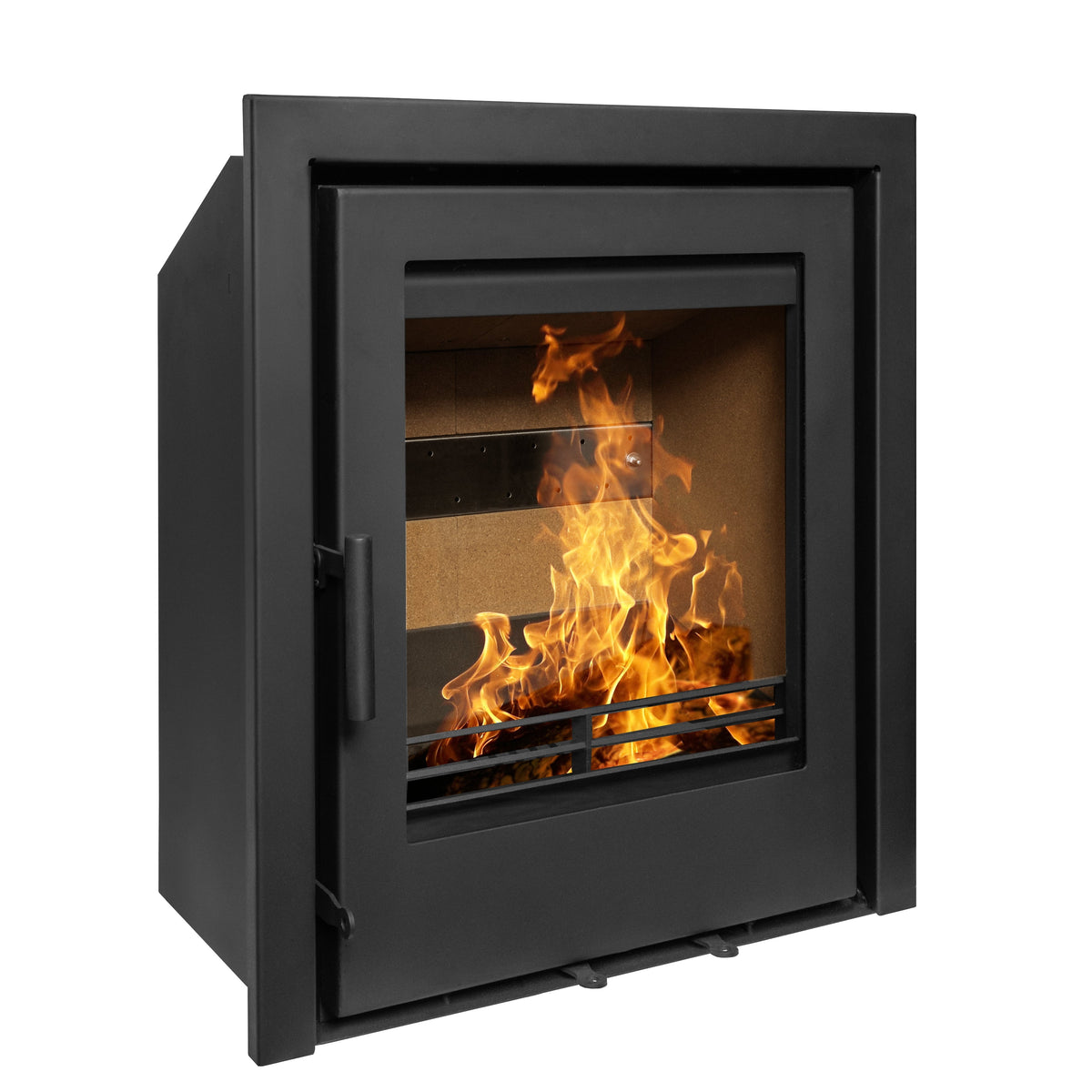 Mazona Clovelly 400 5kW Steel 3 Sided Trim Stove, Multifuel, Woodburning, Cassette, Inset, Eco Design Approved, Defra Approved