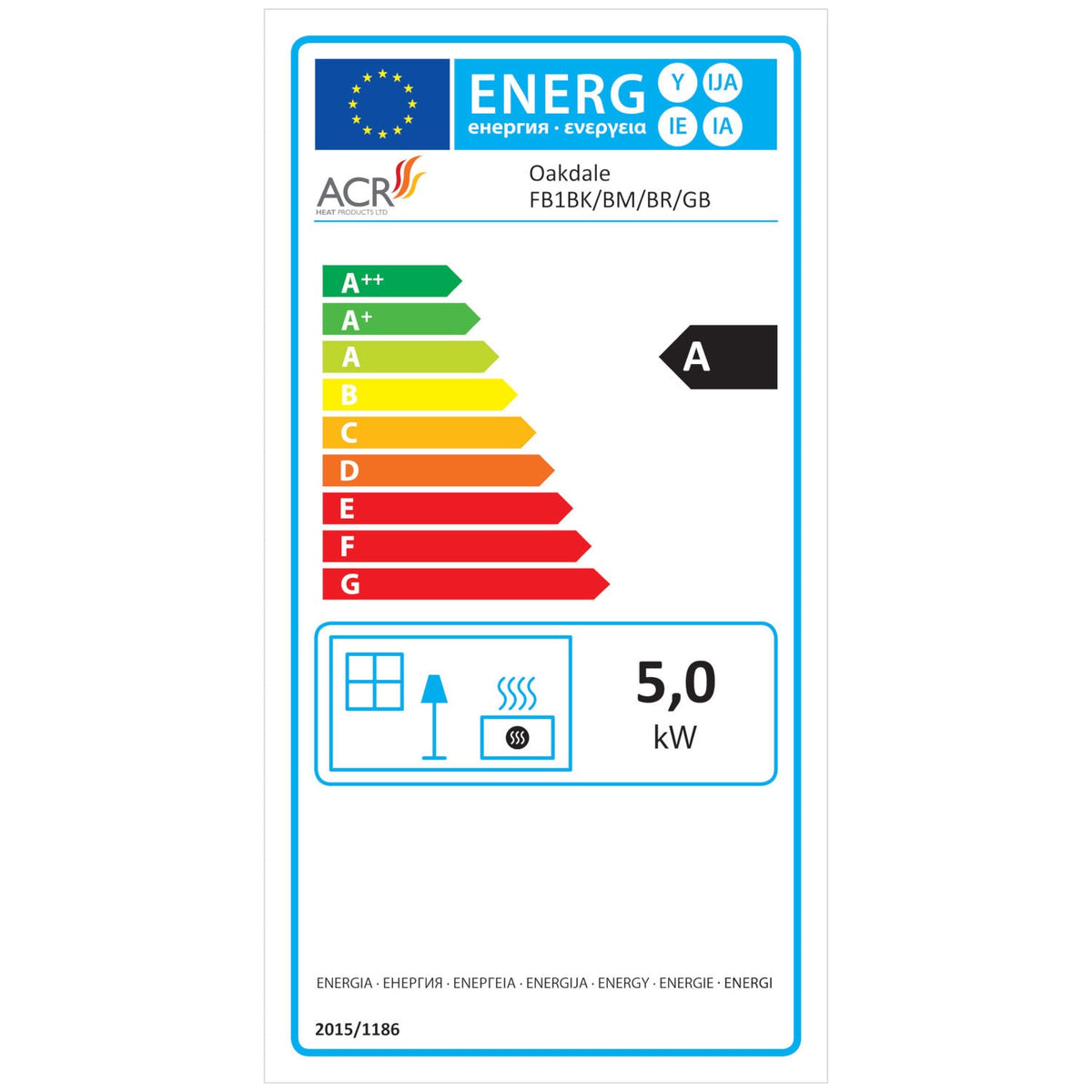 ACR Oakdale 5kW Multi Fuel Stove - Ex-Demo
