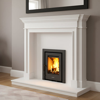 Mazona Clovelly 400 5kW Steel 3 Sided Trim Stove, Multifuel, Woodburning, Cassette, Inset, Eco Design Approved, Defra Approved